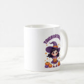 Trick or Treat Kawaii Witch Mug – Pumpkin Candy  (Devant droit)