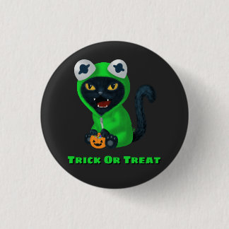 Trick or treat Kikkat Halloween Costume Ronde Button 3,2 Cm