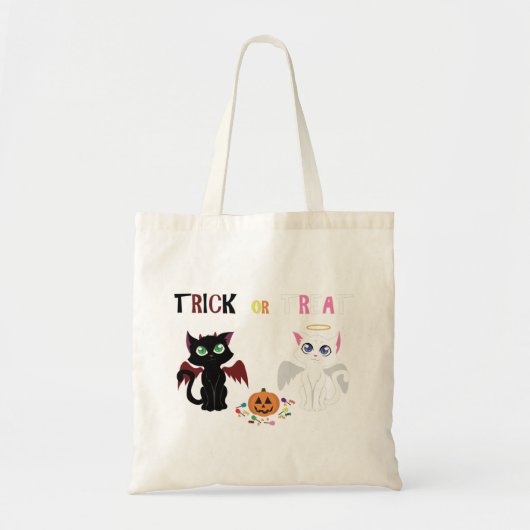 trick or treat Kittens Tote Bag (Voorkant)