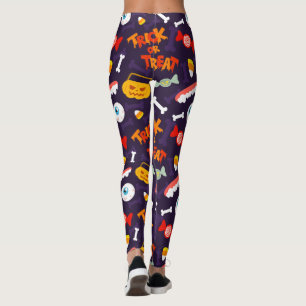 Trick or treat Leuke Halloween Pompoen Monsters Leggings