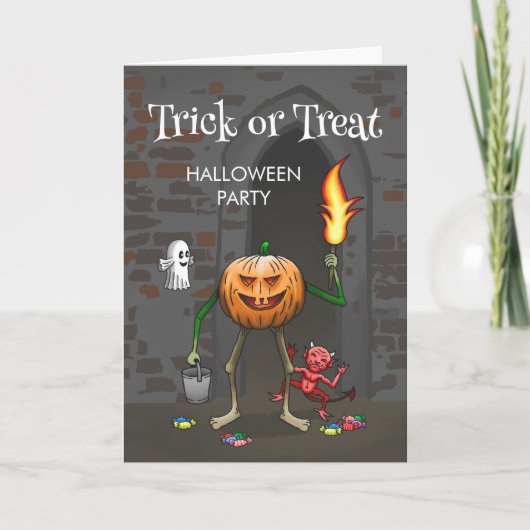 Trick or Treat met Jack O'lantern (Voorkant)