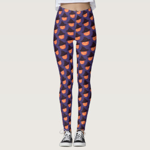 trick or treat Modern Script Halloween servetten Leggings