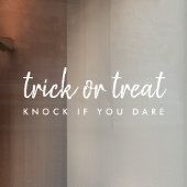 Trick or treat | Moderne Halloween-deur Raamsticker