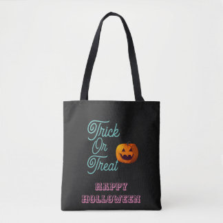 Trick or treat morden aangepaste Holloween Canvas Draagtas