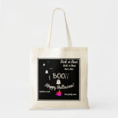 trick or treat, naam, Halloween gepersonaliseerd, Tote Bag (Voorkant)