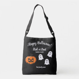 trick or treat, naam, halloween, Pumpki gepersonal Crossbody Tas