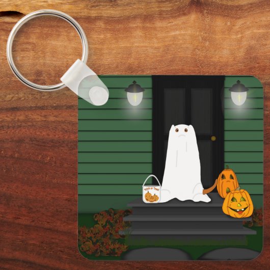 Trick Or Treat Oliver The Otter! Sleutelhanger (Voorkant)