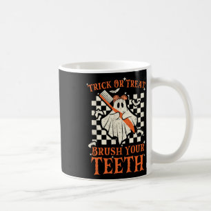 Trick or treat Penseel Uw Tanden Dentist Halloween Koffiemok