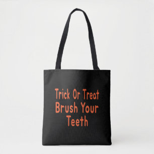 Trick or treat Penseel Uw Tanden Halloween Dentist Draagtas