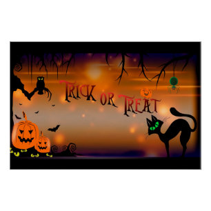 Trick or treat perfect poster