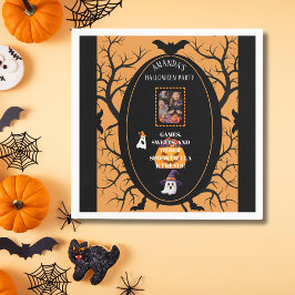 Trick-or-Treat Photo Party Invitation Servetten