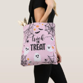 Trick or Treat Pink Halloween Draagtas (Dichtbij)