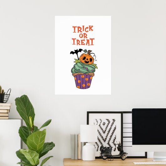 Trick or treat poster (Thuiskantoor)