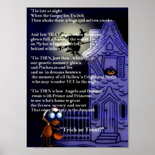 Trick or treat poster