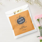 Trick or treat Pumpkin Halloween Favor Bags Bedankzakje (Gezegeld)