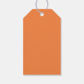 Trick or treat Pumpkin Halloween Party Favor Cadeaulabel (Achterkant)