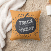 Trick or treat Pumpkin Halloween Sierkussen (Deken)