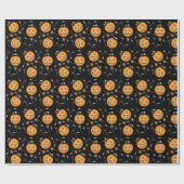 Trick or treat Pumpkin Halloween Snoep Bucket Cadeaupapier (Vlak)