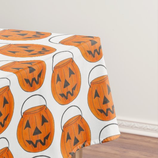 Trick or treat Pumpkin Jack o' Lantern Halloween Tafelkleed (Voorbeeld)