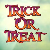 Trick or treat raamsticker (Vel 3)