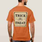 trick or treat retro label t-shirt (Achterkant)