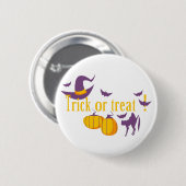 trick or treat ronde button 5,7 cm (Voorkant /achterkant)