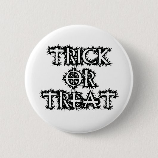 Trick or treat ronde button 5,7 cm (Voorkant)