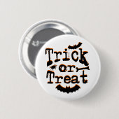 trick or treat ronde button 5,7 cm (Voorkant /achterkant)