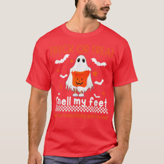 Trick or treat Ruik mijn Feet Cute Ghost Haloween T-shirt