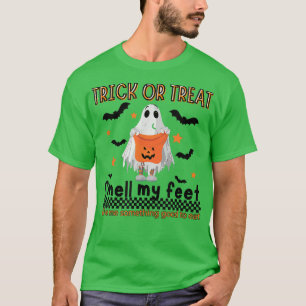 Trick or treat Ruik mijn Feet Cute Ghost Pumpkin H T-shirt