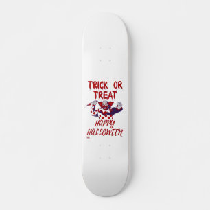 "TRICK OR TREAT SCARY CLOWN" halloween grappig Skateboard
