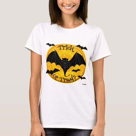 Trick or treat? Scenary Bats T-shirt (Voorkant)