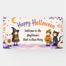 Trick or Treat Schattig Fun Script Halloween Feest