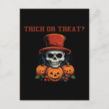 Trick or treat? Schedel en pompoen