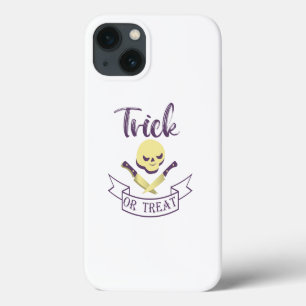 Trick or treat schedel schedeldood Halloween lint iPhone 13 Hoesje