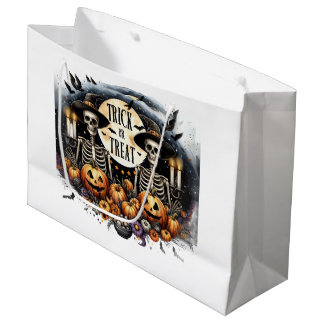Trick or Treat Skeletten & Pompoenen Halloween Groot Cadeauzakje