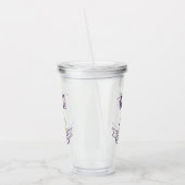 Trick or treat skull crossbones Halloween ribbon Acryl Drinkbeker (Links)