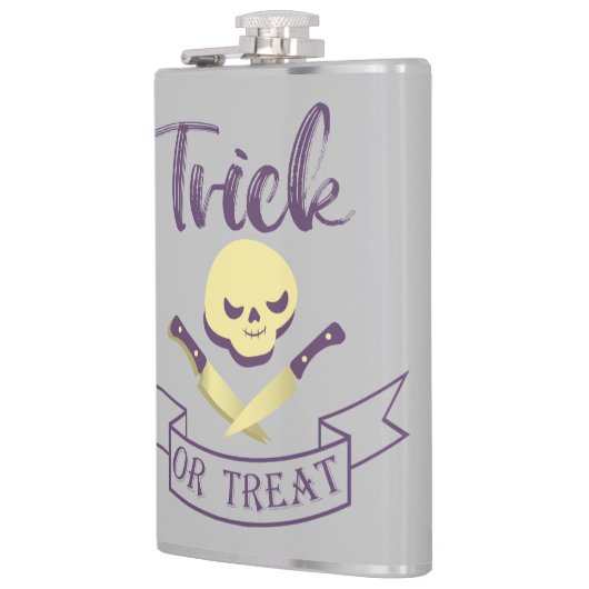 Trick or treat skull crossbones Halloween ribbon T Heupfles (Links)