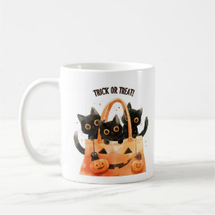 Trick or Treat – Snoepzak Kat Kruik Koffiemok