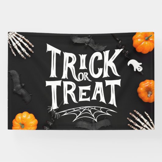 Trick or treat spandoek (Horizontaal)