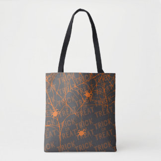 Trick or Treat Spider Black Tote Draagtas