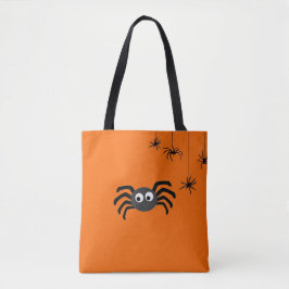 trick or treat Spider Canvas tas