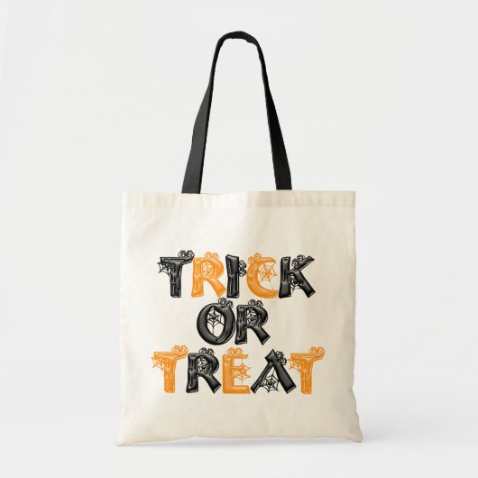 trick or treat Spider Web Canvas tas (Voorkant)
