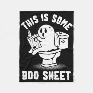 Trick or treat Spooky Ghost Dit is een boekenblad Fleece Deken