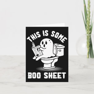 Trick or treat Spooky Ghost Dit is een boekenblad Kaart