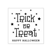 Trick or treat sterren Happy Halloween Rubberstempel (Afrduk)
