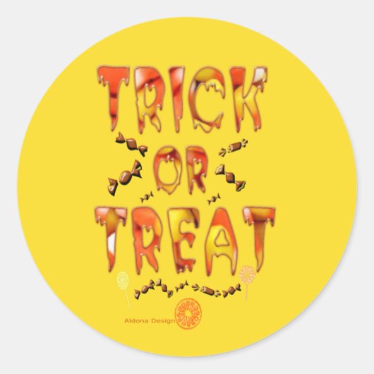 Trick or treat Stickers (Voorkant)