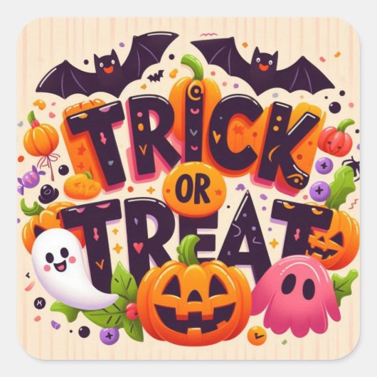 Trick or treat Stickers (Voorkant)