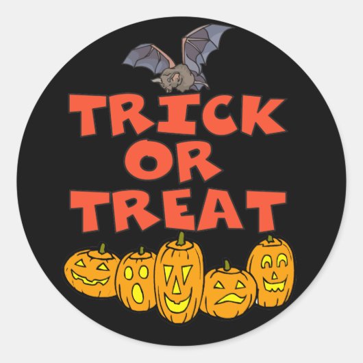 Trick or treat Stickers (Voorkant)