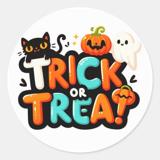 Trick or treat Stickers (Voorkant)